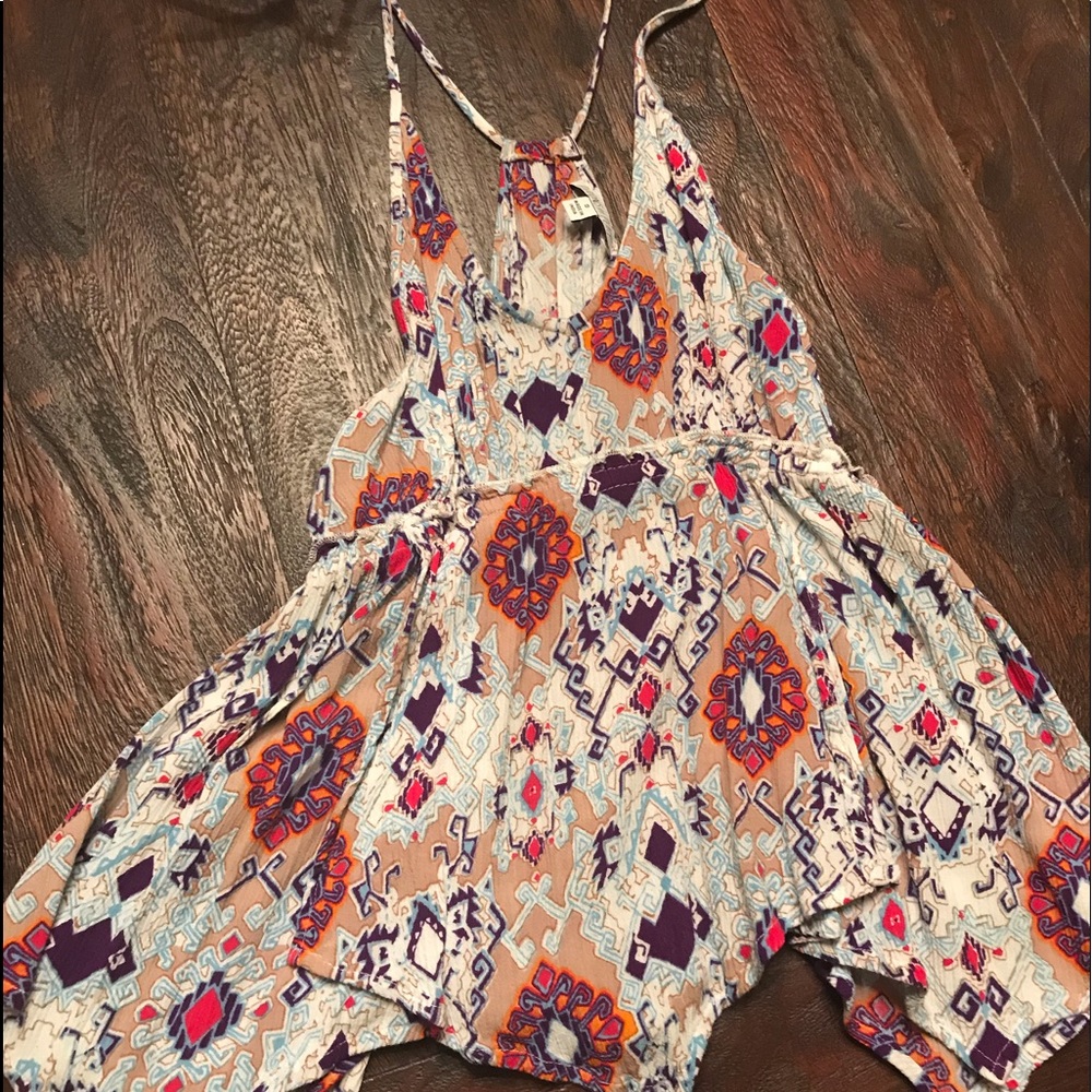 A-line jagged edge Tank